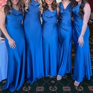 Dessy group Cowl Neck maxi tank dress